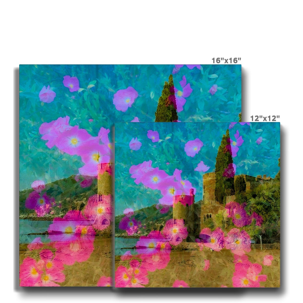 Theoule sur Mer castle - Canvas