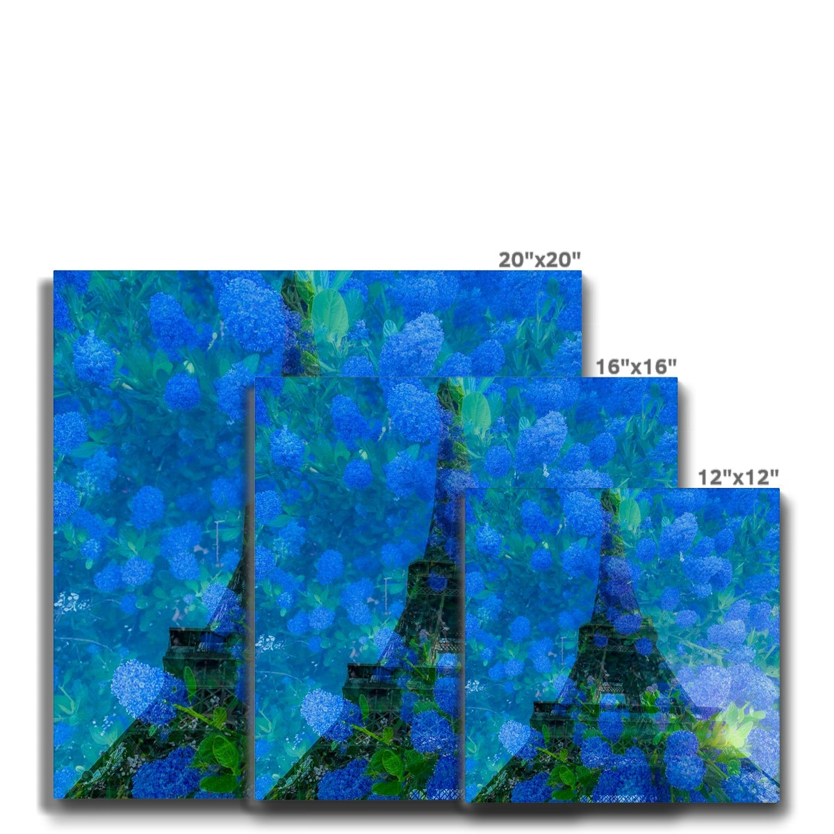 Tour Eiffel Bleue - Canvas