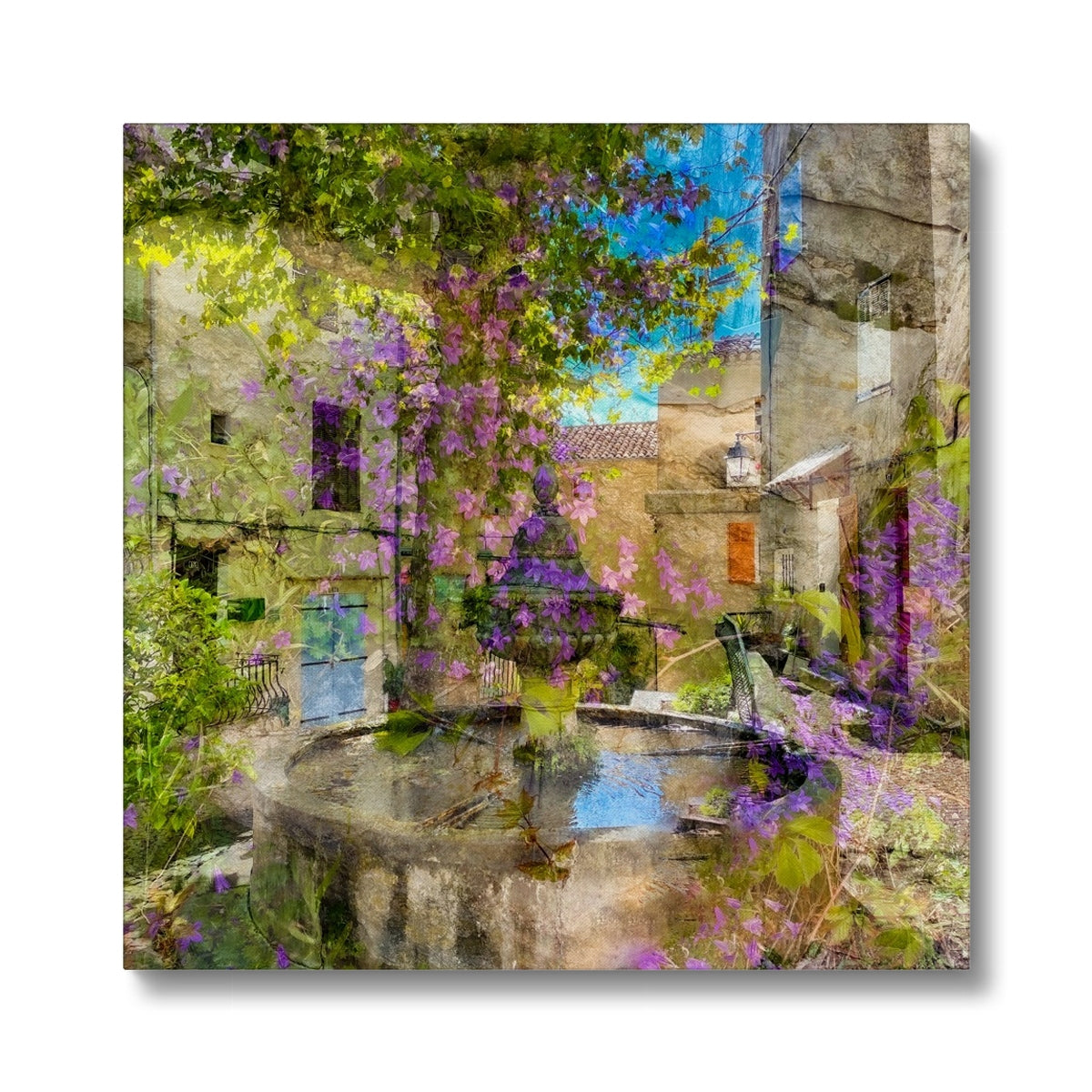 Flayosc village fountain - Canvas