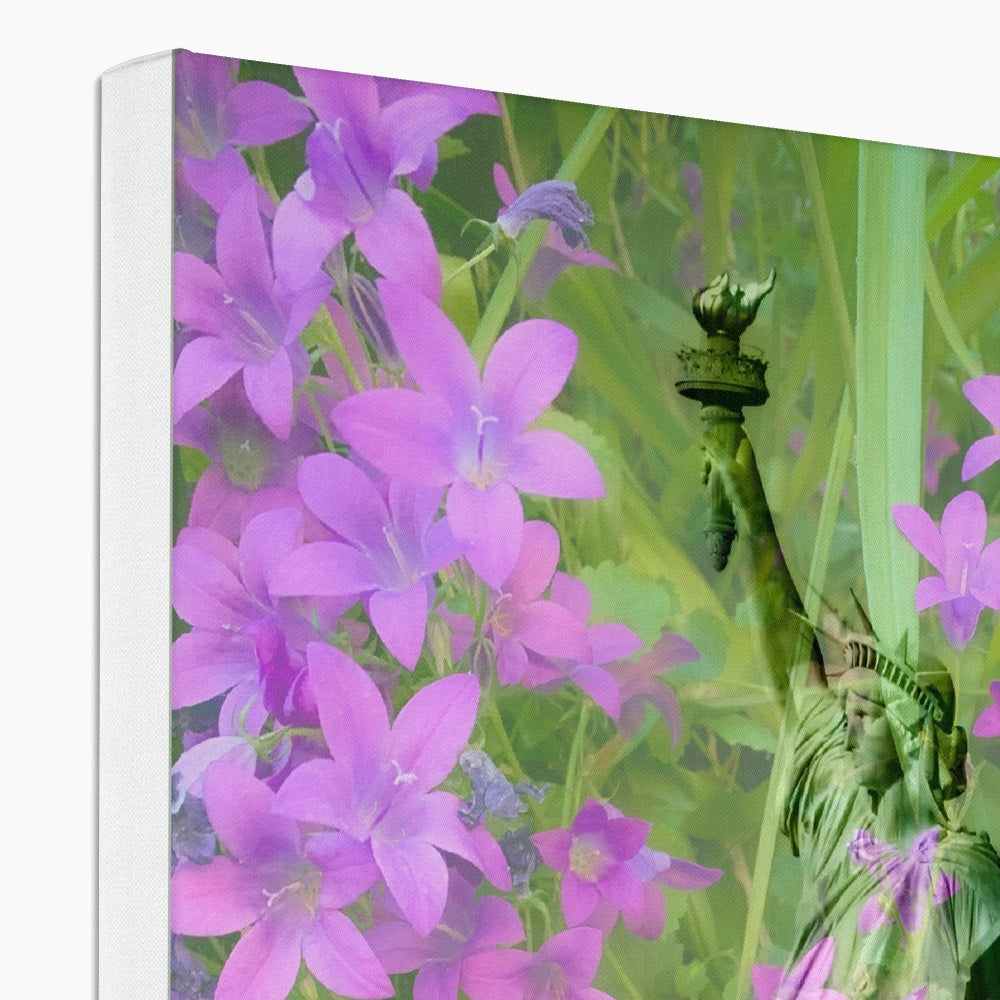 Staue of Liberty Purple - Canvas