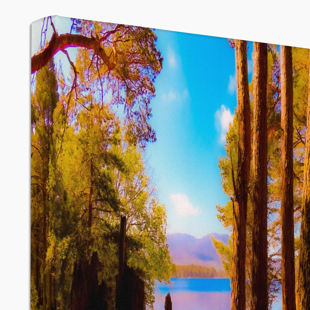 Lake in Scotland - Canvas