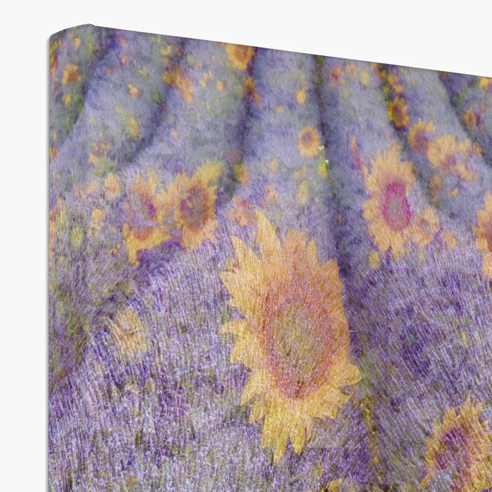 Lavander and Sun Flowers - Canvas