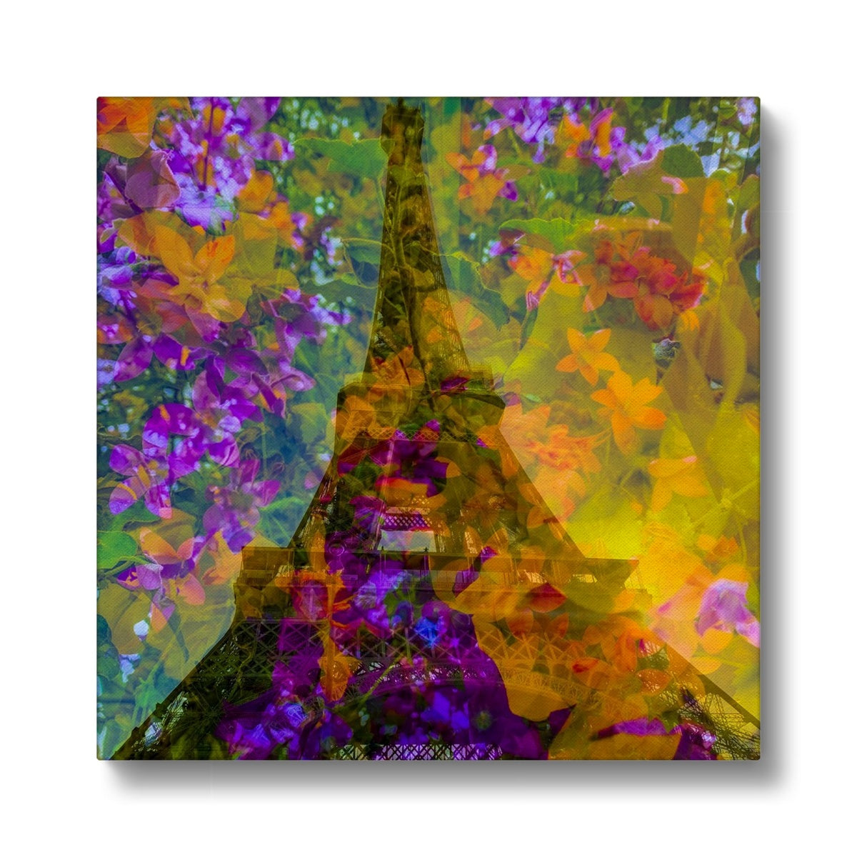 Tour Eiffel Orange - Canvas