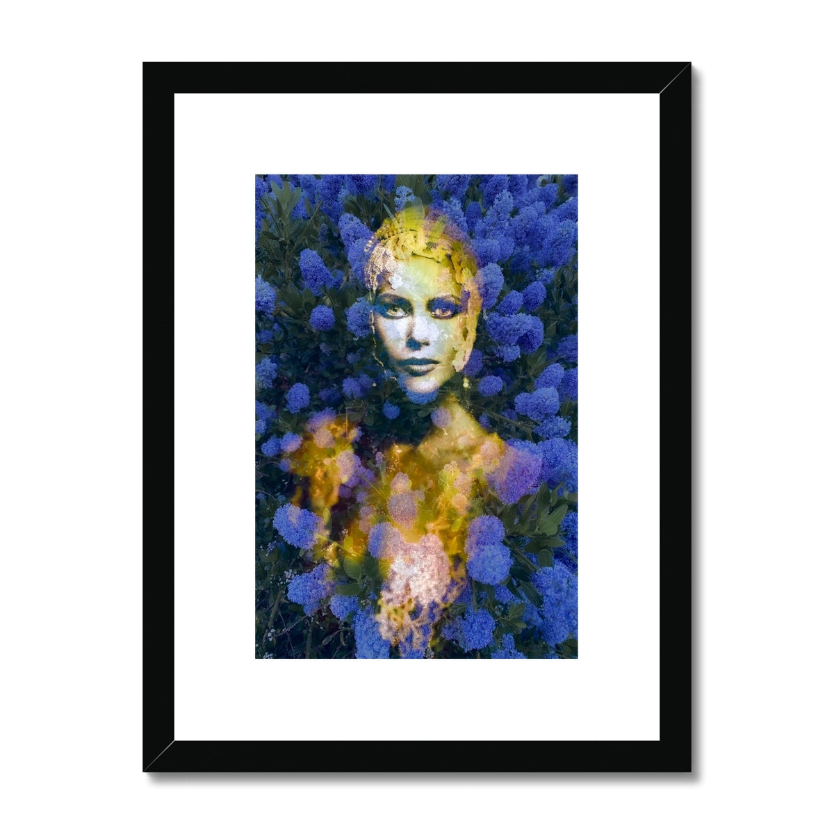 Woman Blue - Framed