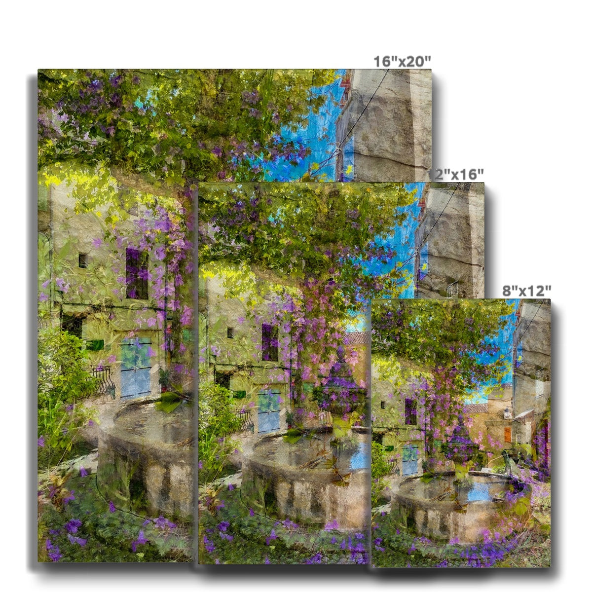 Flayosc village fountain - Canvas