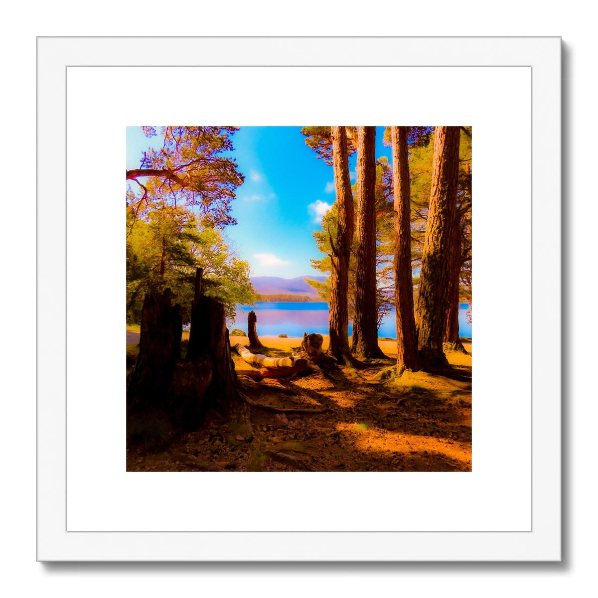 Lake in Scotland - Framed