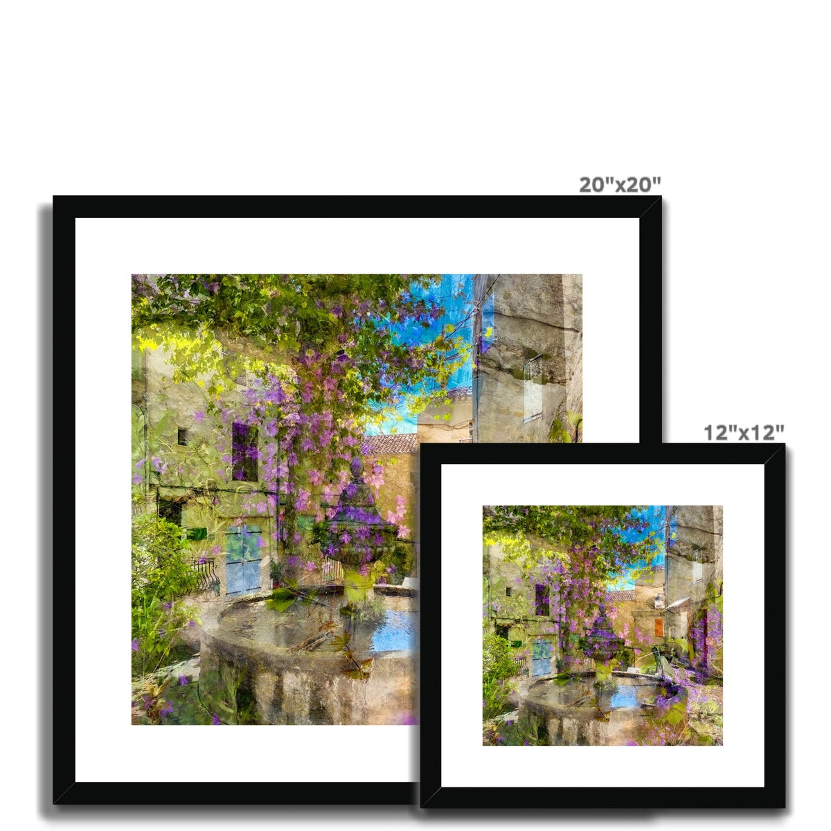 Flayosc village fountain - Framed