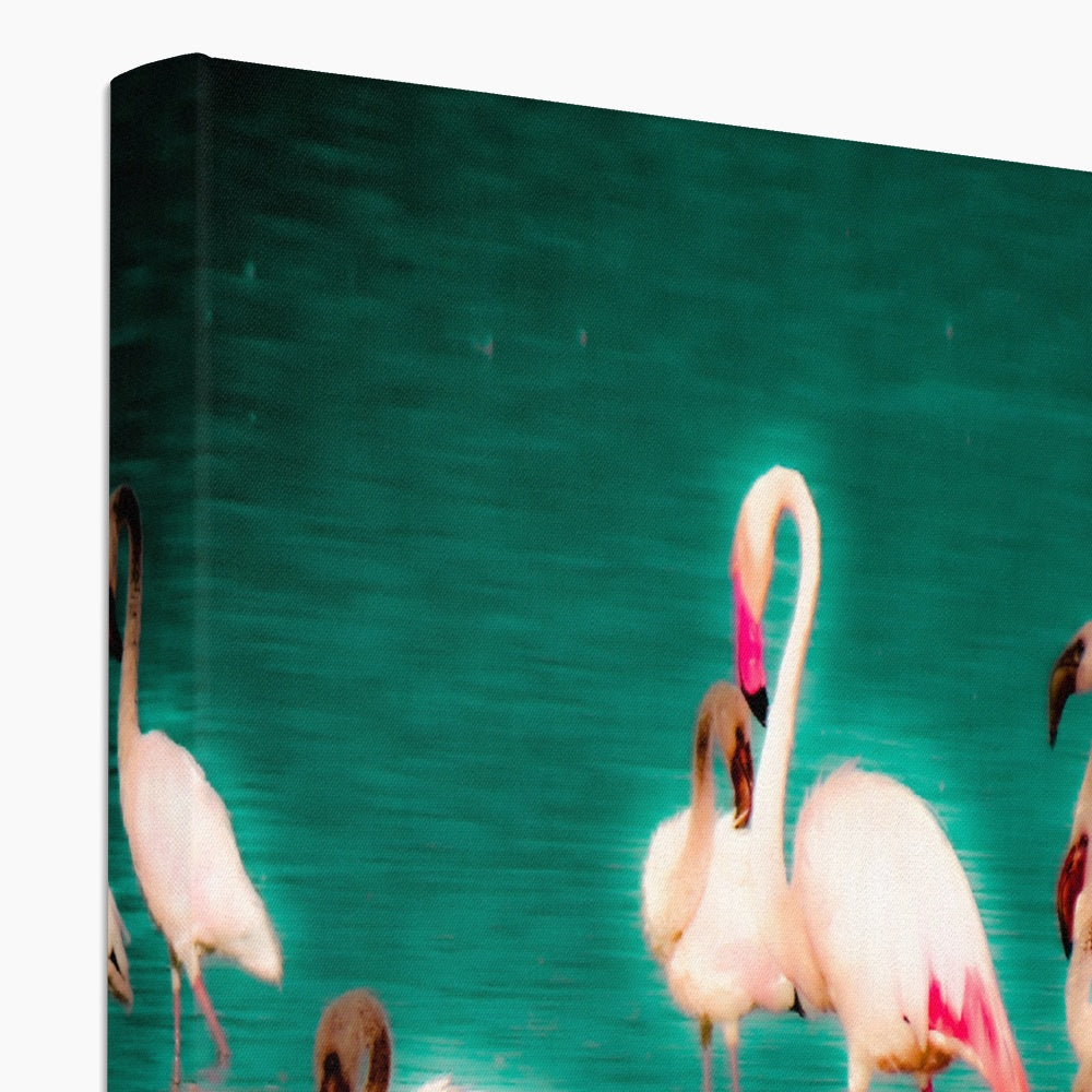 Flamingos 3 - Canvas