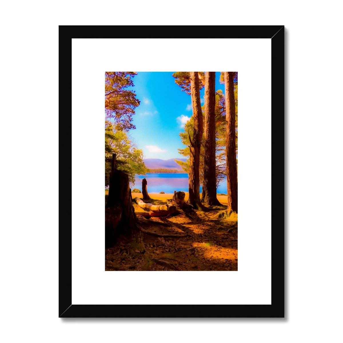 Lake in Scotland - Framed