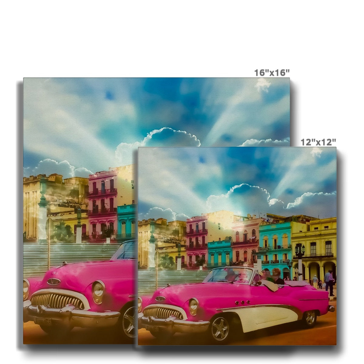 Pink Car la Havana - Canvas