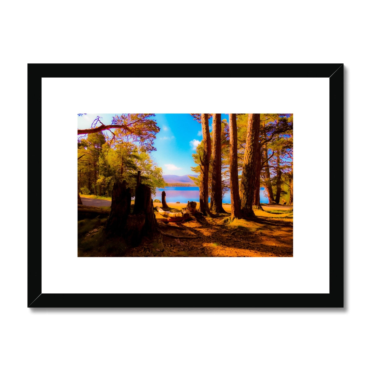 Lake in Scotland - Framed