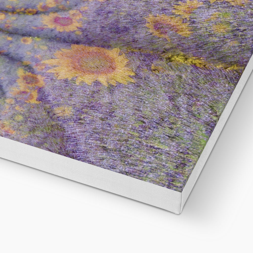 Lavander and Sun Flowers - Canvas