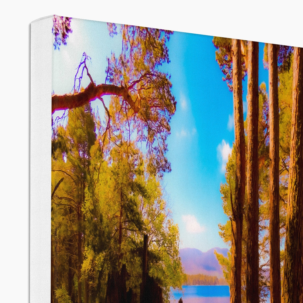 Lake in Scotland - Canvas