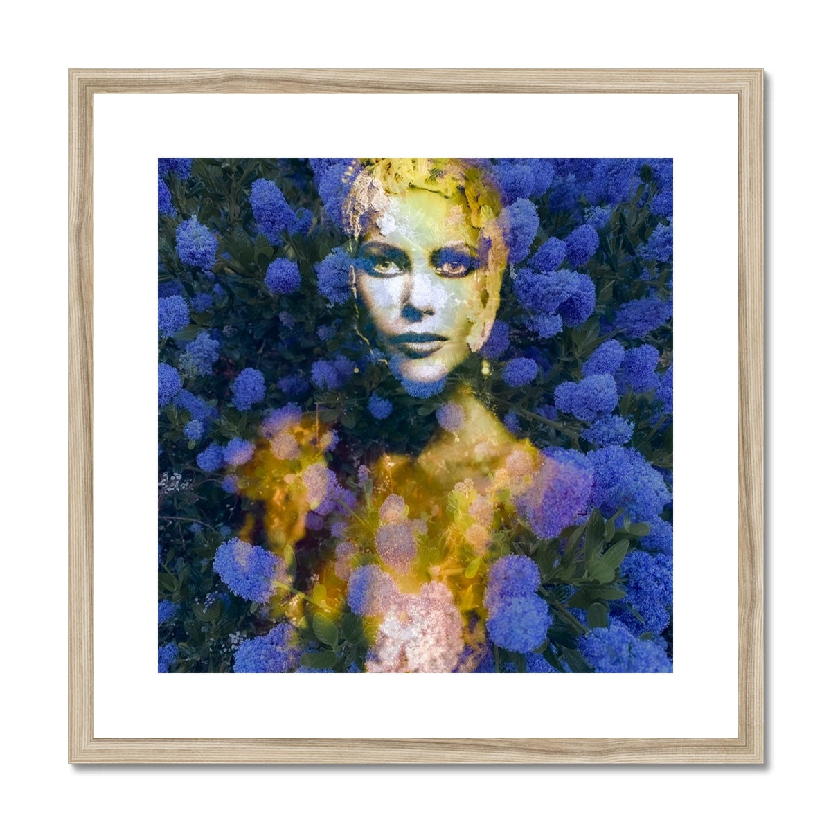 Woman Blue - Framed