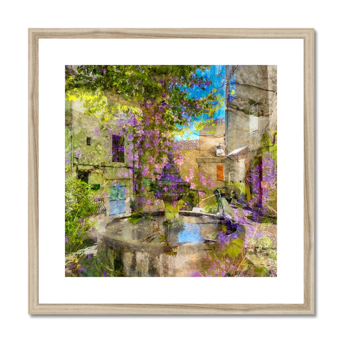 Flayosc village fountain - Framed