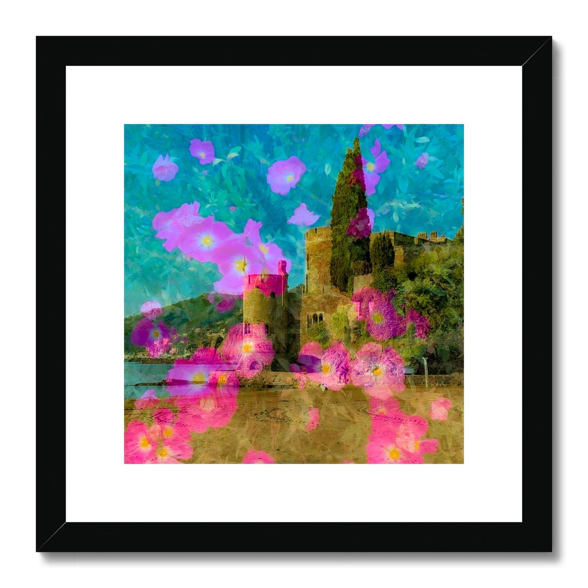 Theoule sur Mer castle - Framed