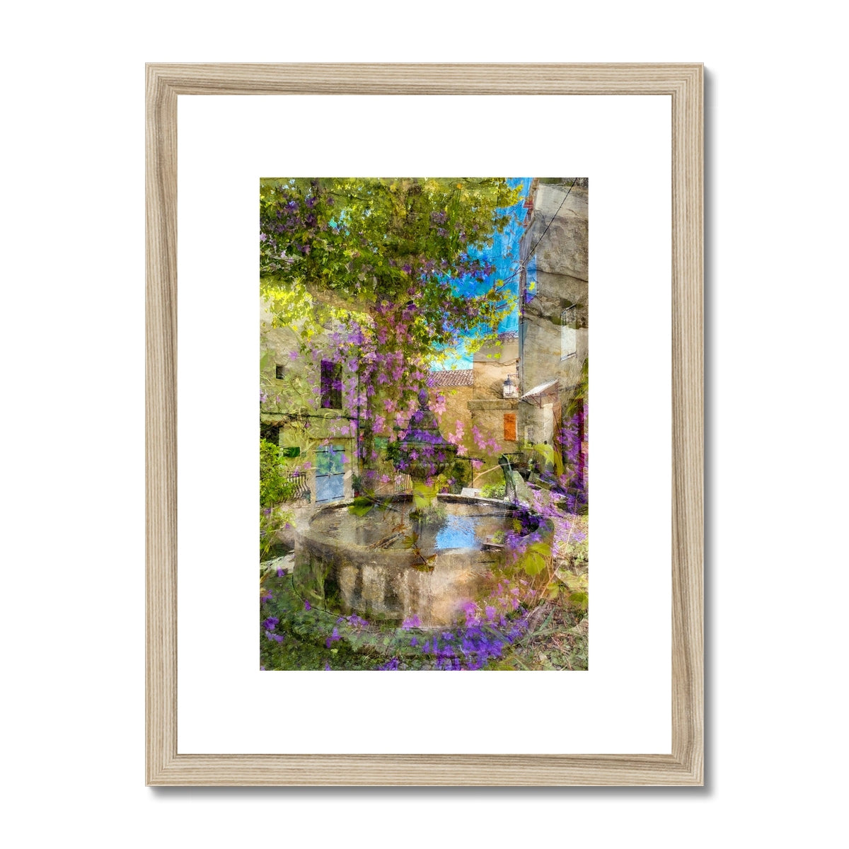 Flayosc village fountain - Framed