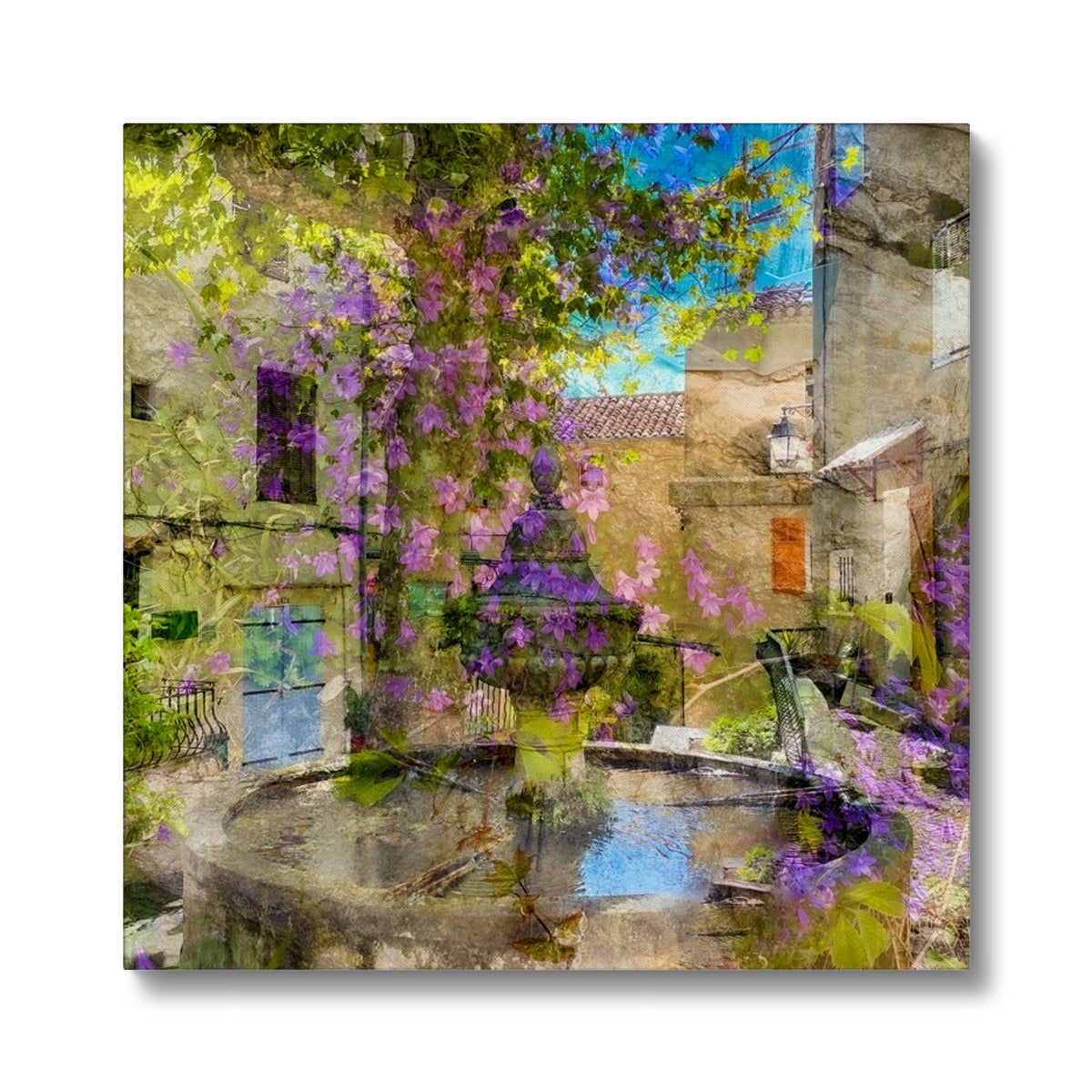 Flayosc village fountain - Canvas