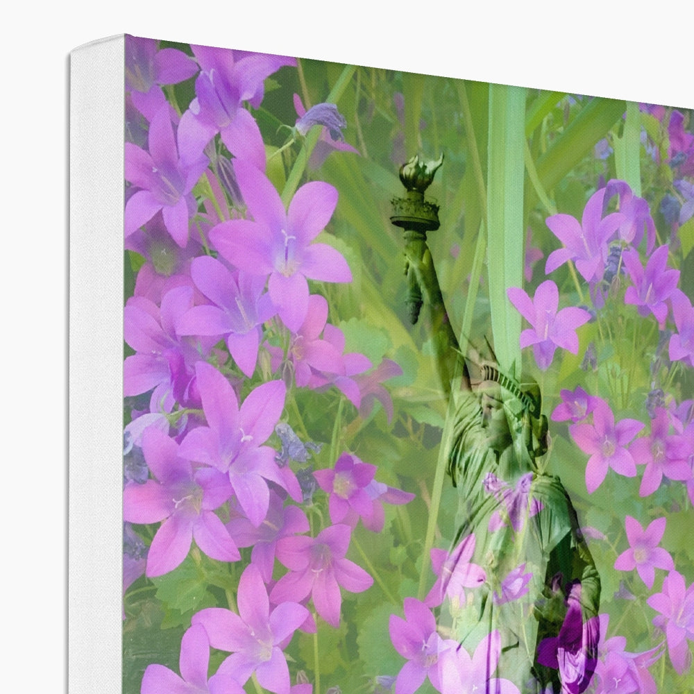 Staue of Liberty Purple - Canvas