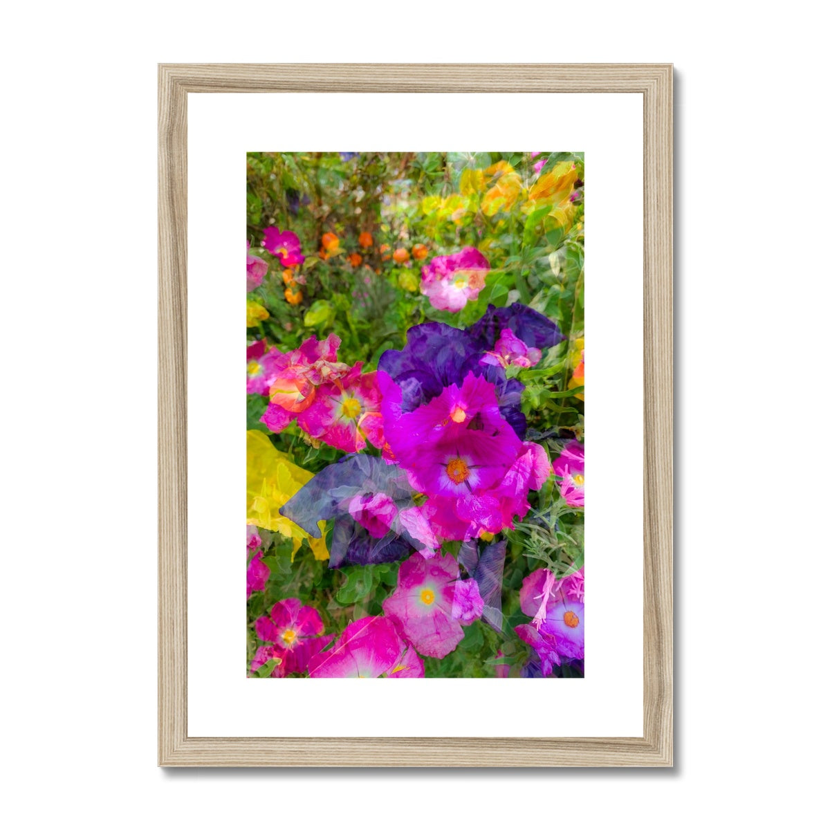 Flowers Purple - Framed