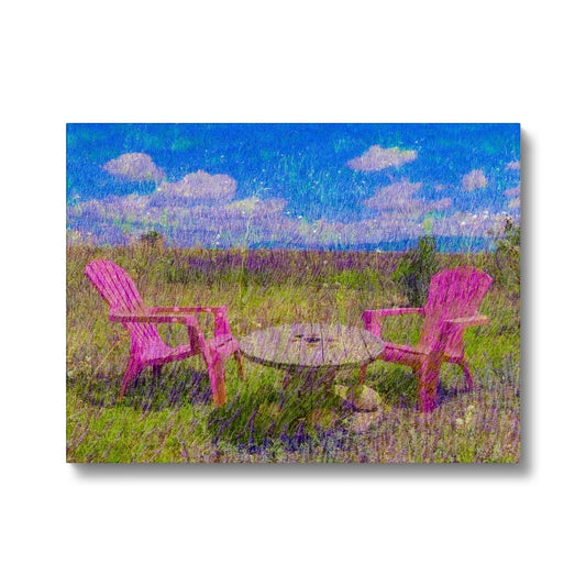 2 chairs in Provence - Canvas