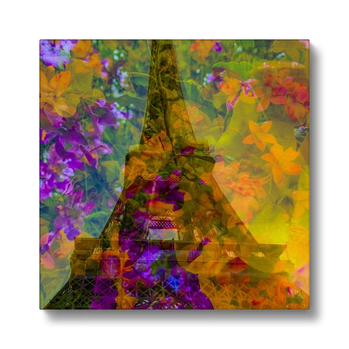 Tour Eiffel Orange - Canvas