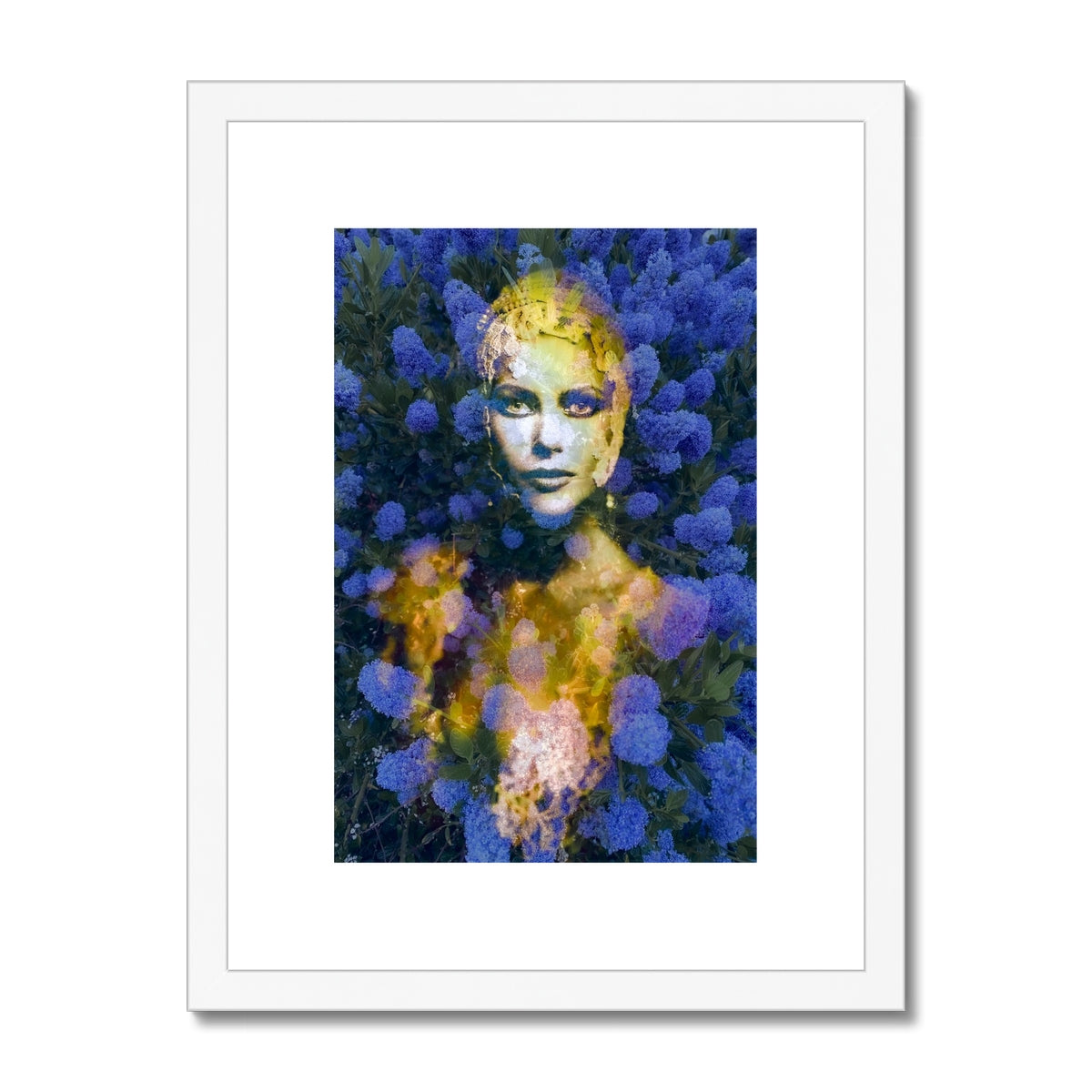 Woman Blue - Framed