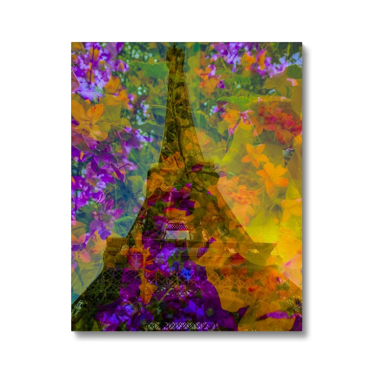 Tour Eiffel Orange - Canvas