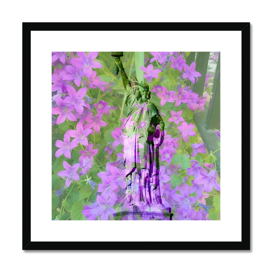 Statue of Liberty Purple - Framed