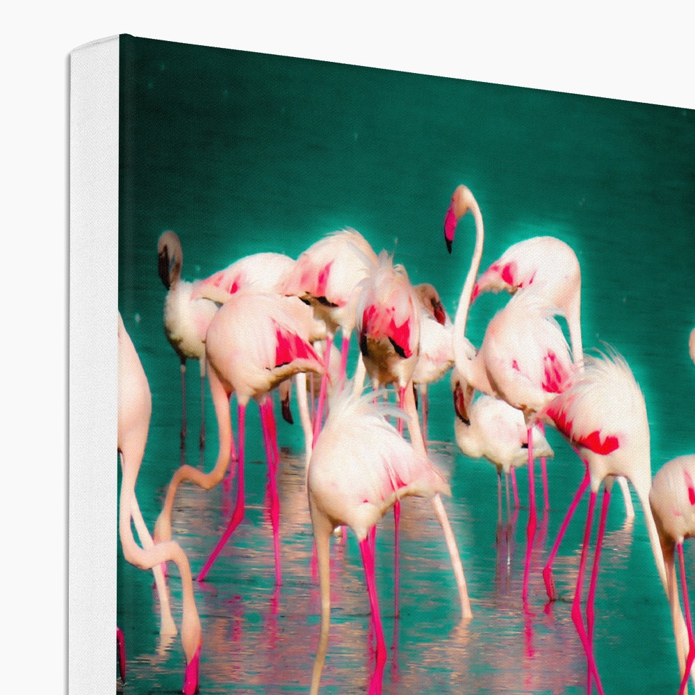 Flamingos 1 - Canvas