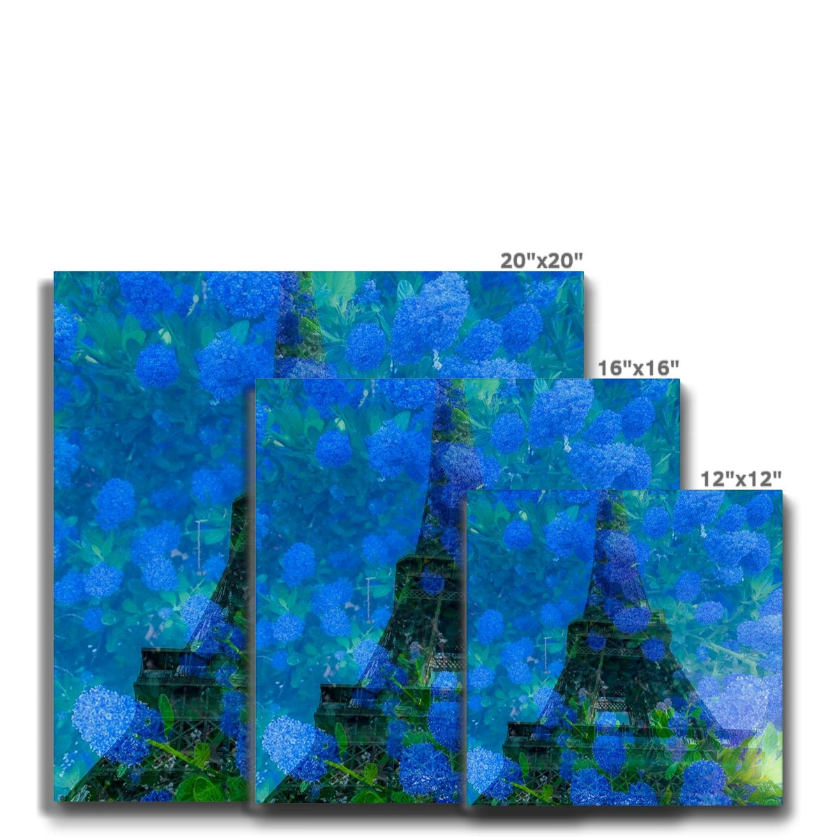 Tour Eiffel Bleue - Canvas