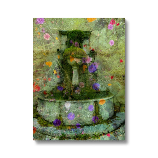 Tourtour village fountain - Canvas