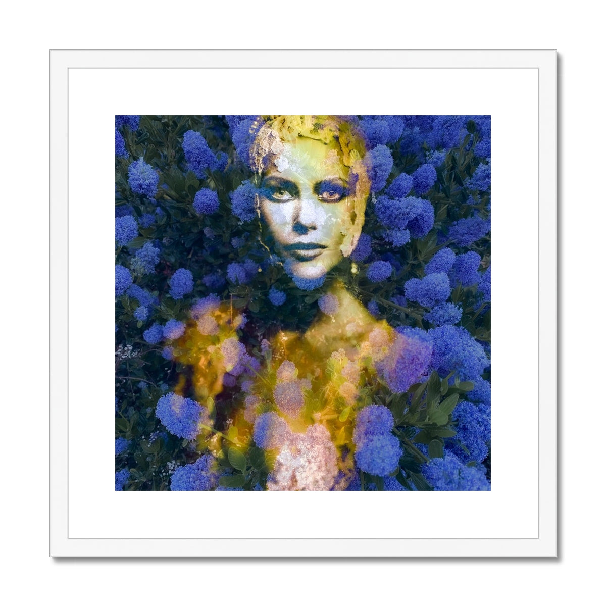 Woman Blue - Framed