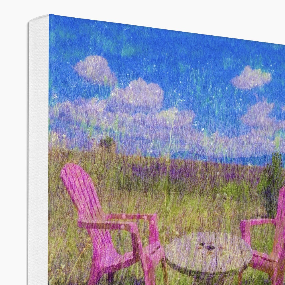 2 chairs in Provence - Canvas