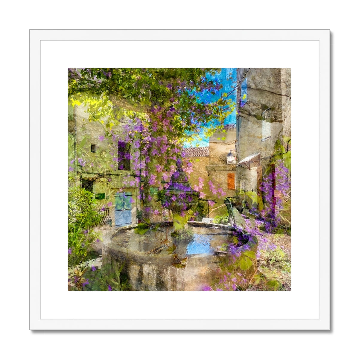 Flayosc village fountain - Framed