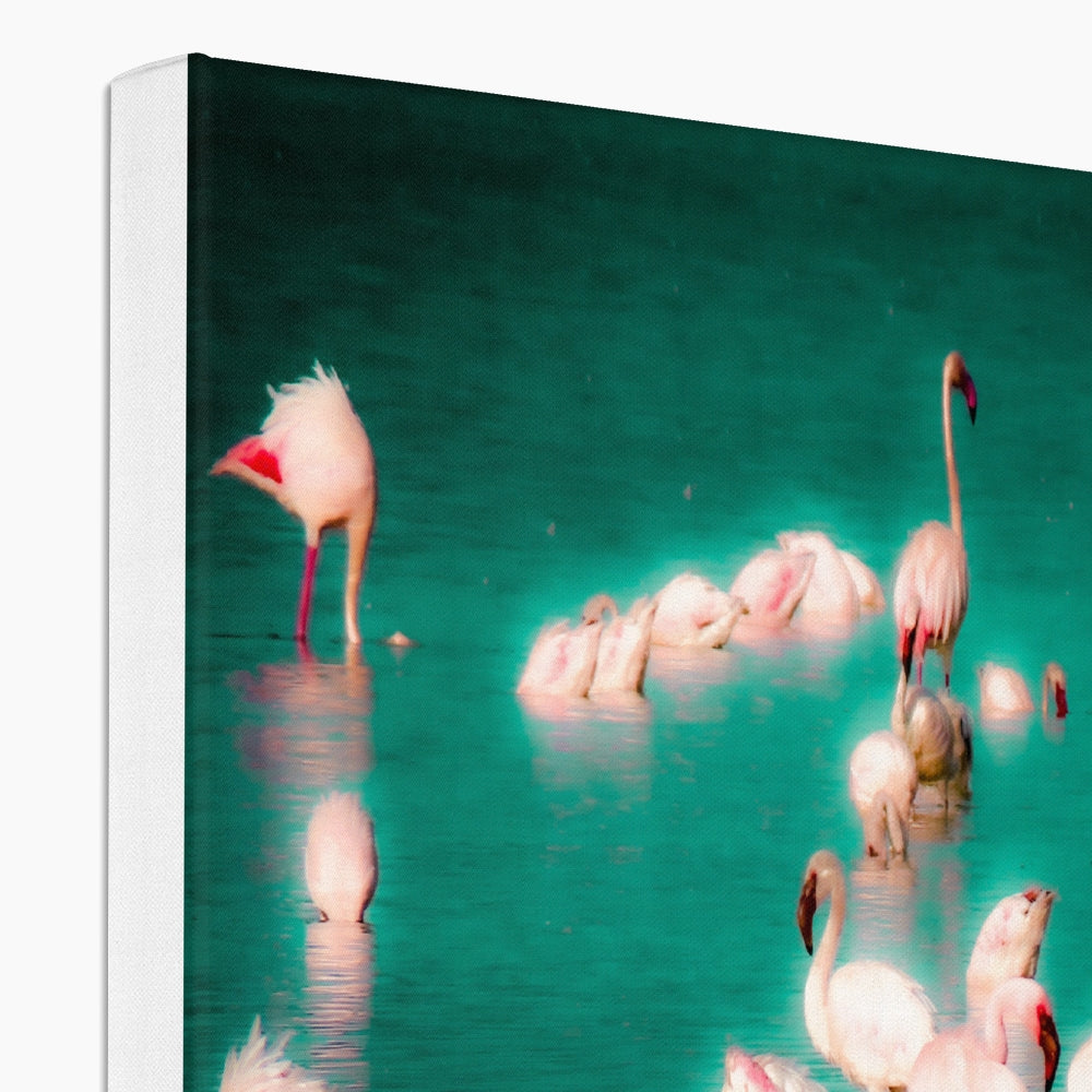 Flamingos 2 - Canvas