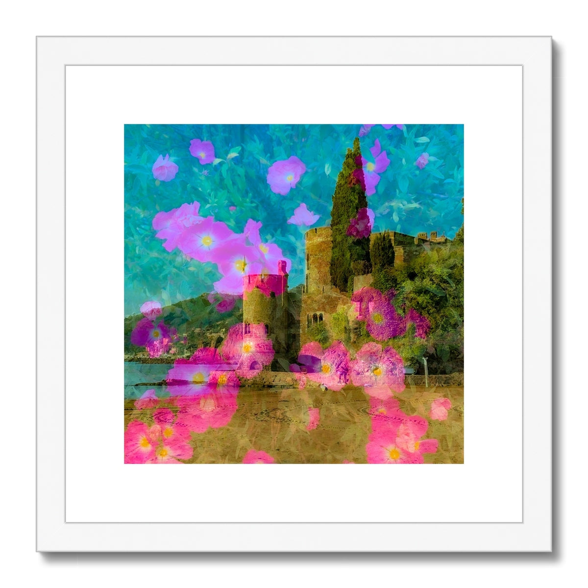 Theoule sur Mer castle - Framed