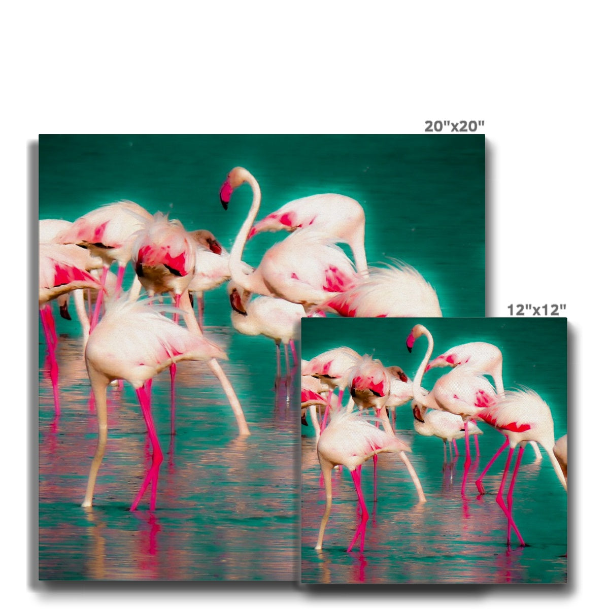 Flamingos 1 - Canvas