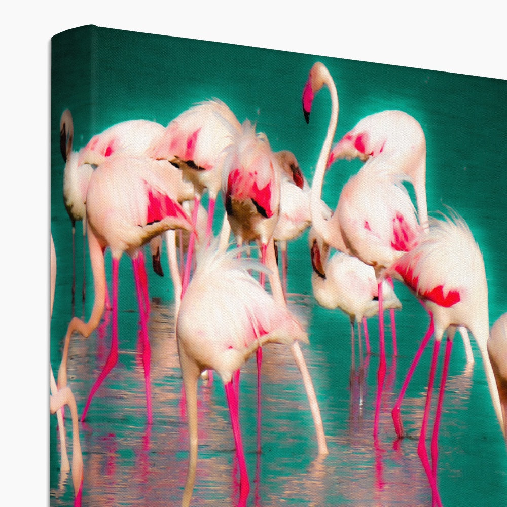 Flamingos 1 - Canvas