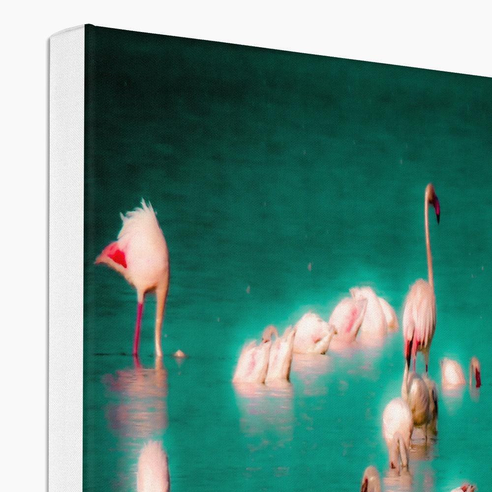 Flamingos 2 - Canvas