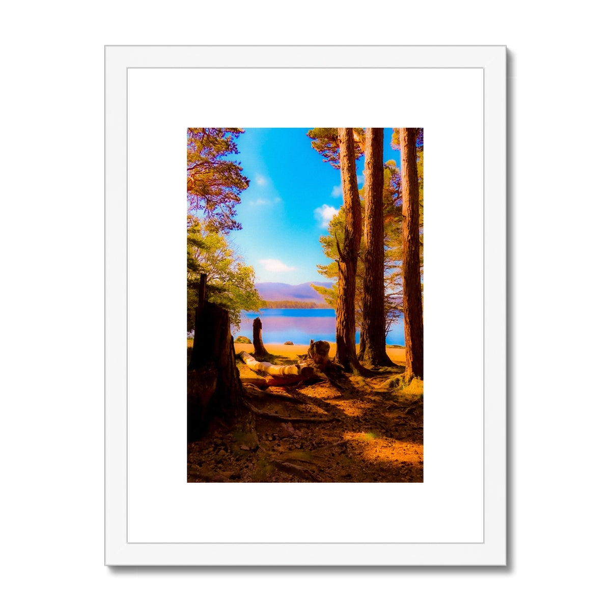 Lake in Scotland - Framed