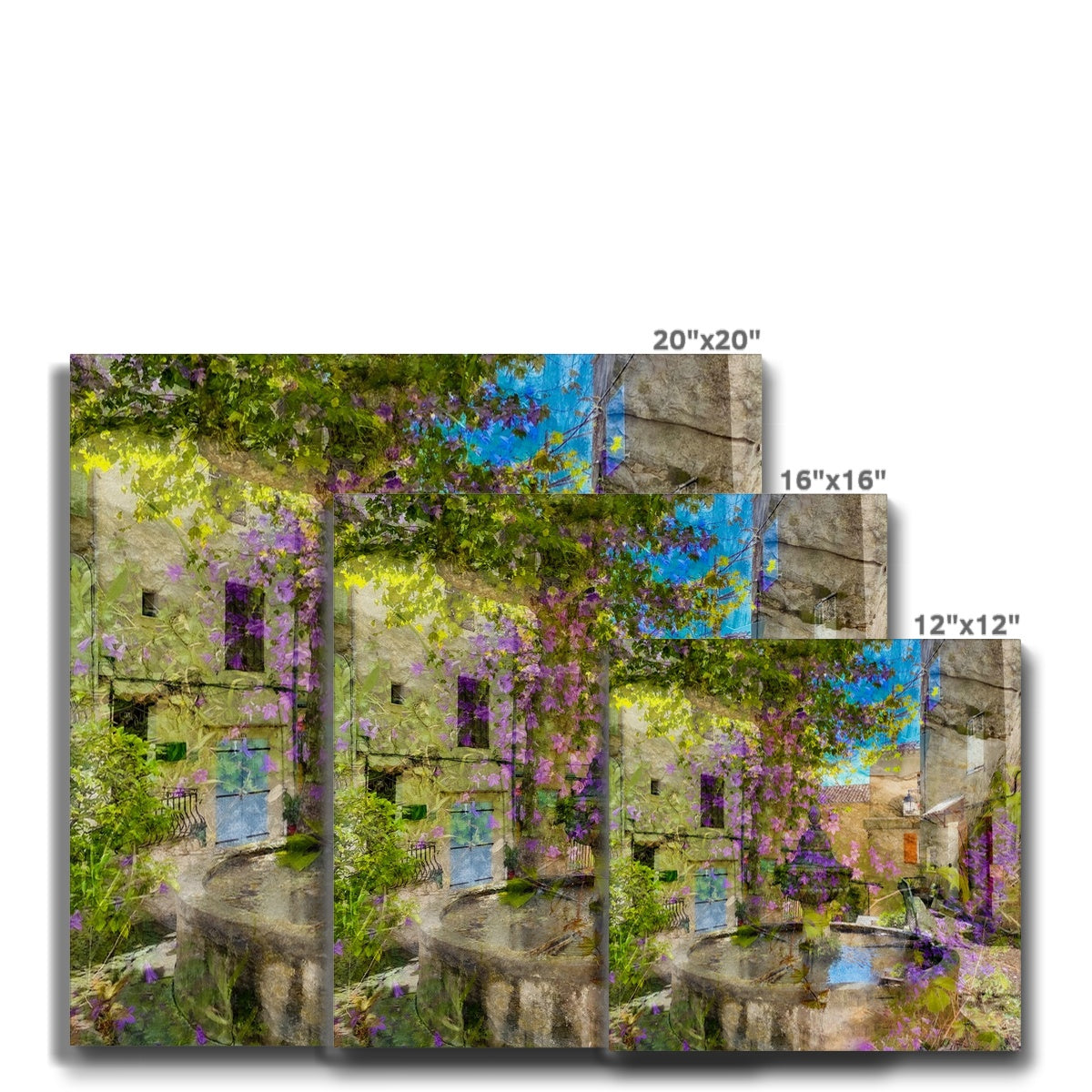 Flayosc village fountain - Canvas