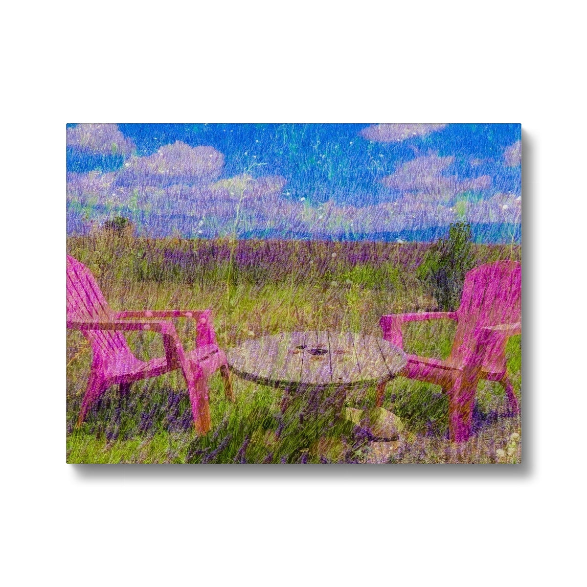 2 chairs in Provence - Canvas