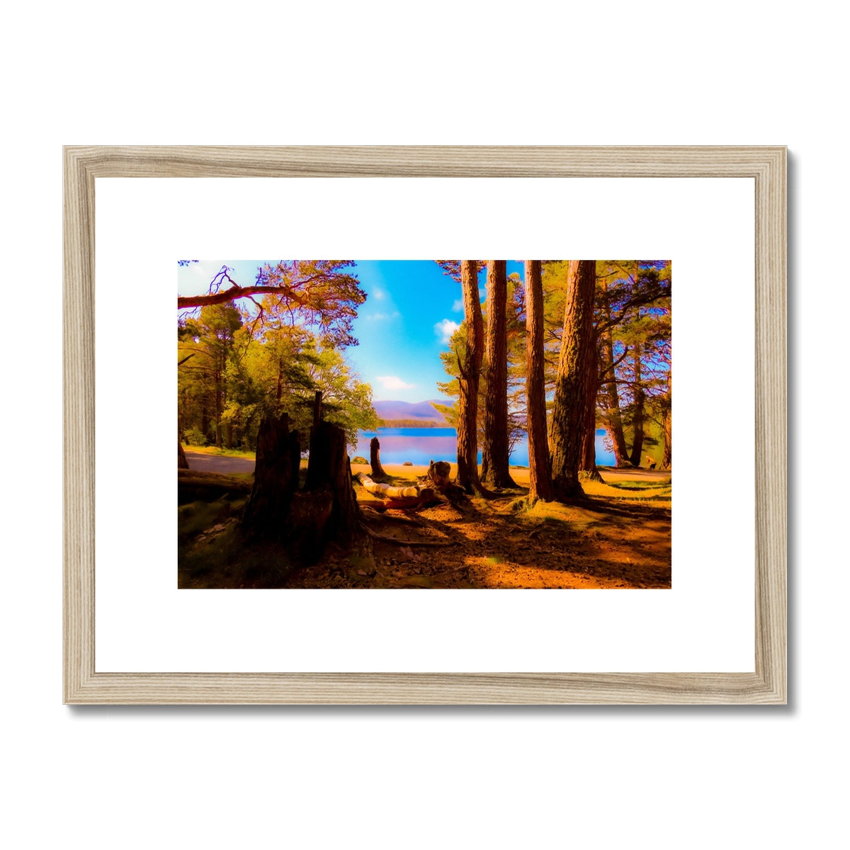 Lake in Scotland - Framed