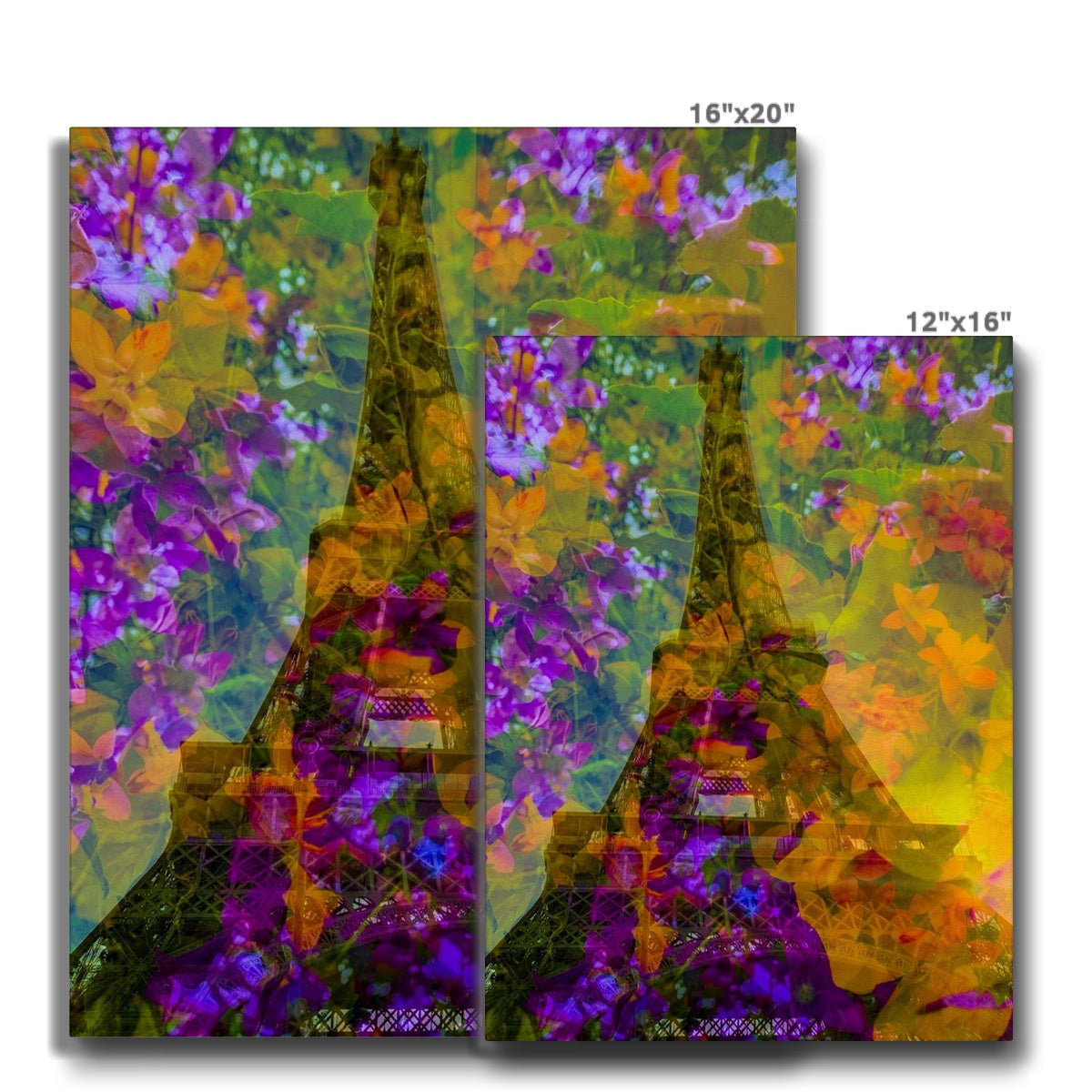 Tour Eiffel Orange - Canvas