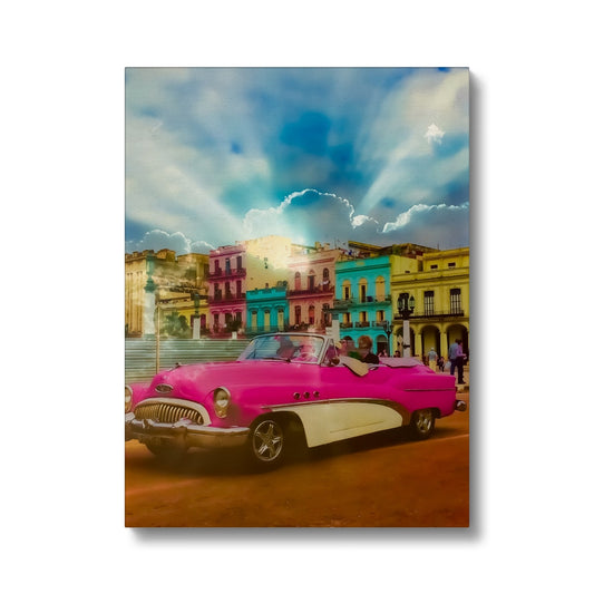 Pink Car la Havana - Canvas