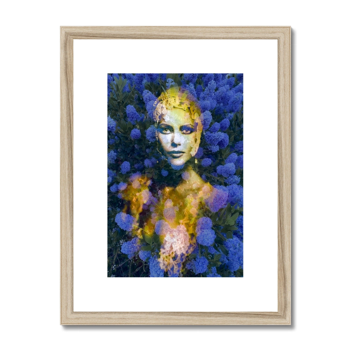 Woman Blue - Framed