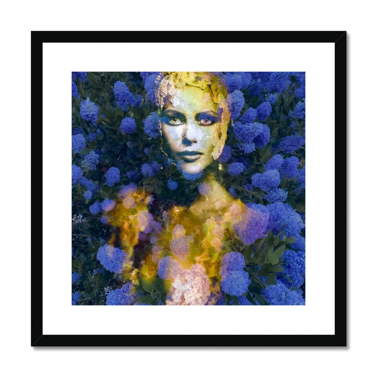 Woman Blue - Framed