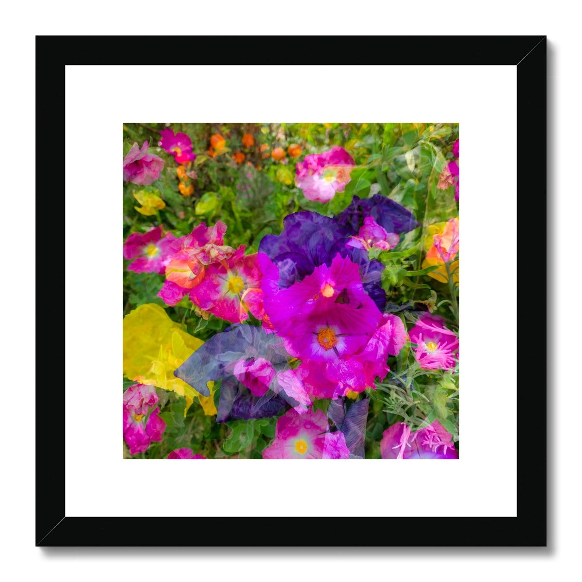 Flowers Purple - Framed