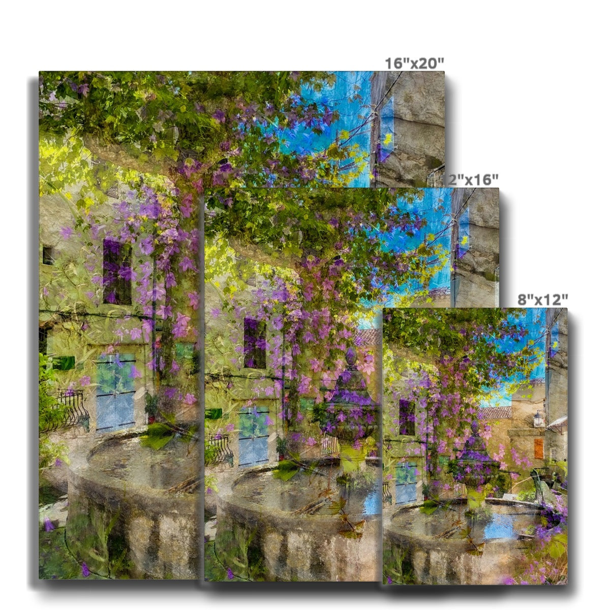 Flayosc village fountain - Canvas